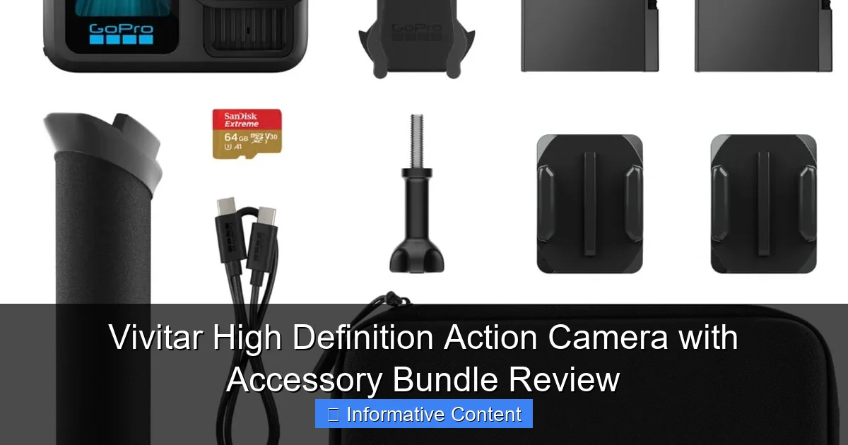 Vivitar High Definition Action Camera with Accessory Bundle Review