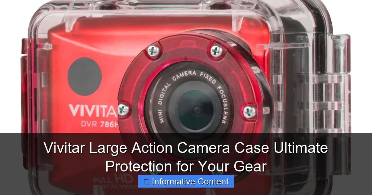 Vivitar Large Action Camera Case Ultimate Protection for Your Gear