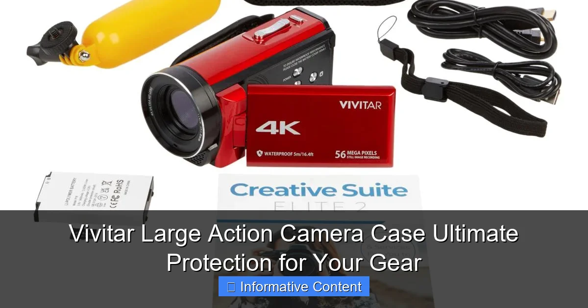 Vivitar Large Action Camera Case Ultimate Protection for Your Gear