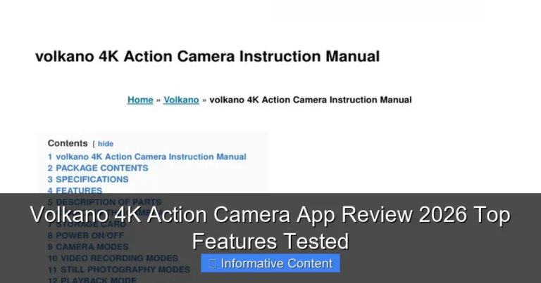 Volkano 4K Action Camera App Review 2026 Top Features Tested