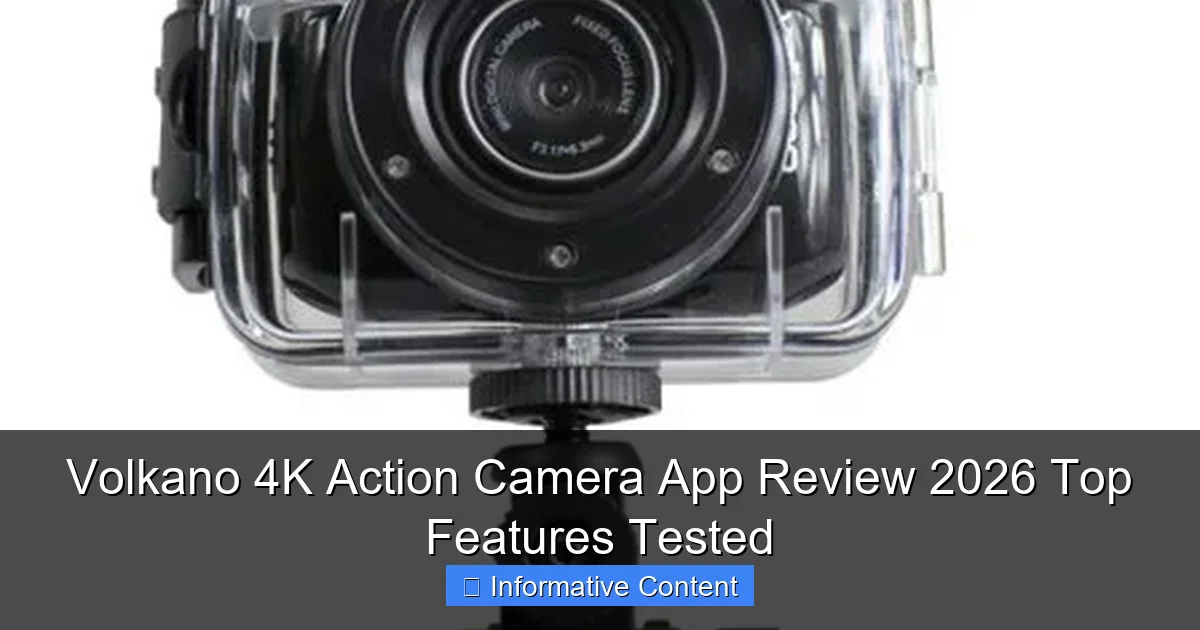 Volkano 4K Action Camera App Review 2026 Top Features Tested