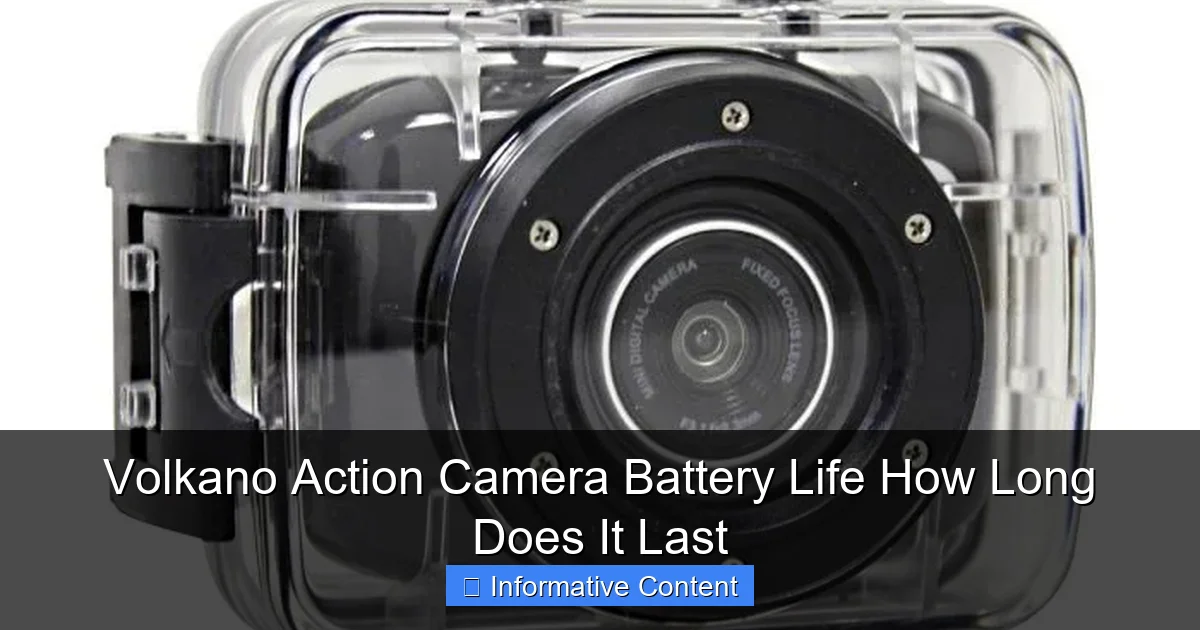 Volkano Action Camera Battery Life How Long Does It Last