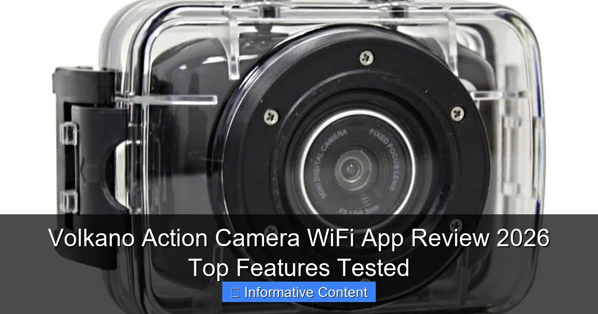 Volkano Action Camera WiFi App Review 2026 Top Features Tested