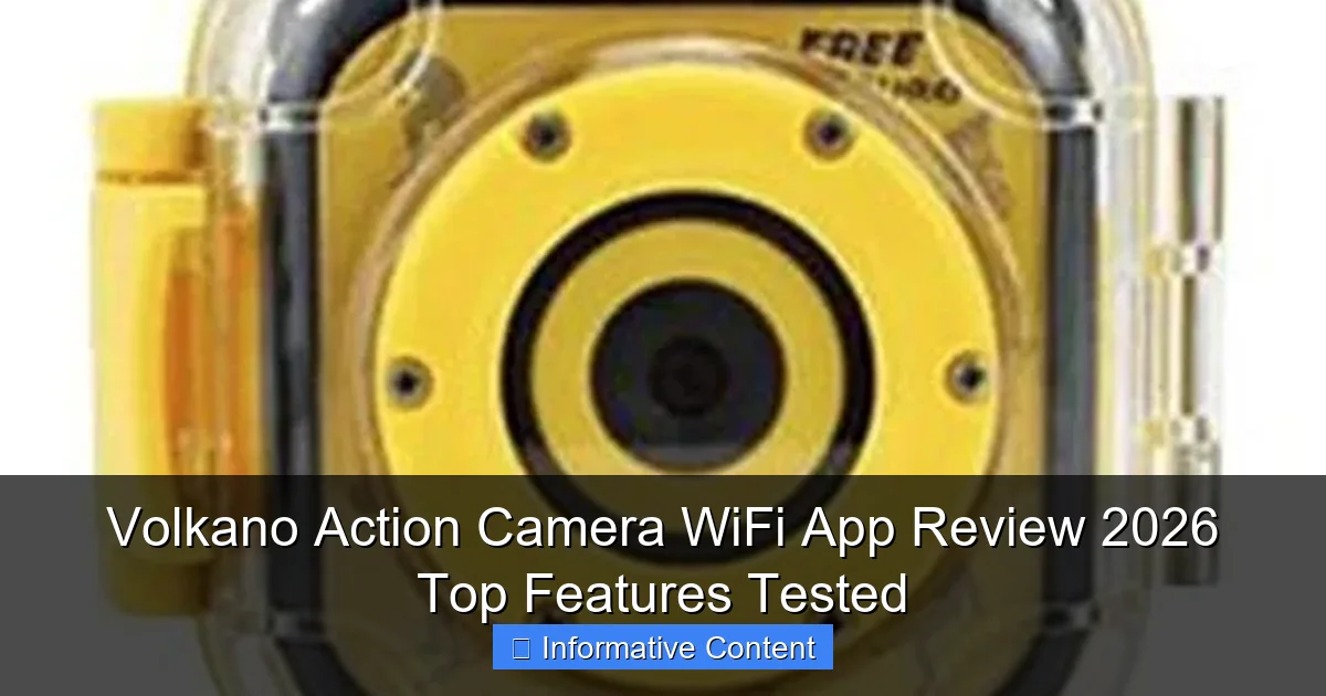 Volkano Action Camera WiFi App Review 2026 Top Features Tested