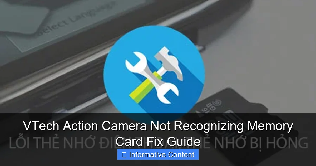 VTech Action Camera Not Recognizing Memory Card Fix Guide