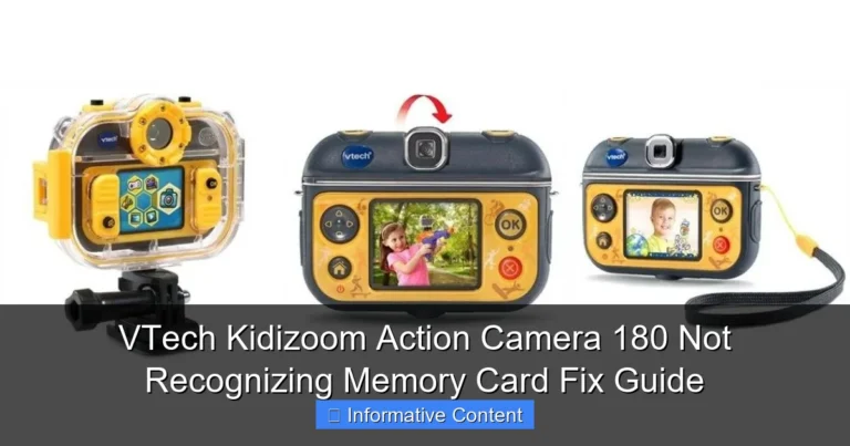 VTech Kidizoom Action Camera 180 Not Recognizing Memory Card Fix Guide