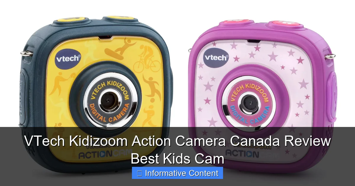 VTech Kidizoom Action Camera Canada Review Best Kids Cam