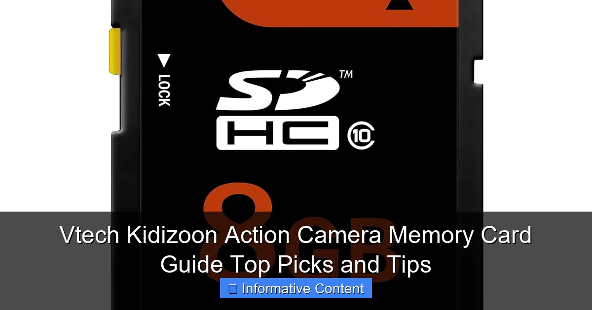 Vtech Kidizoon Action Camera Memory Card Guide Top Picks and Tips