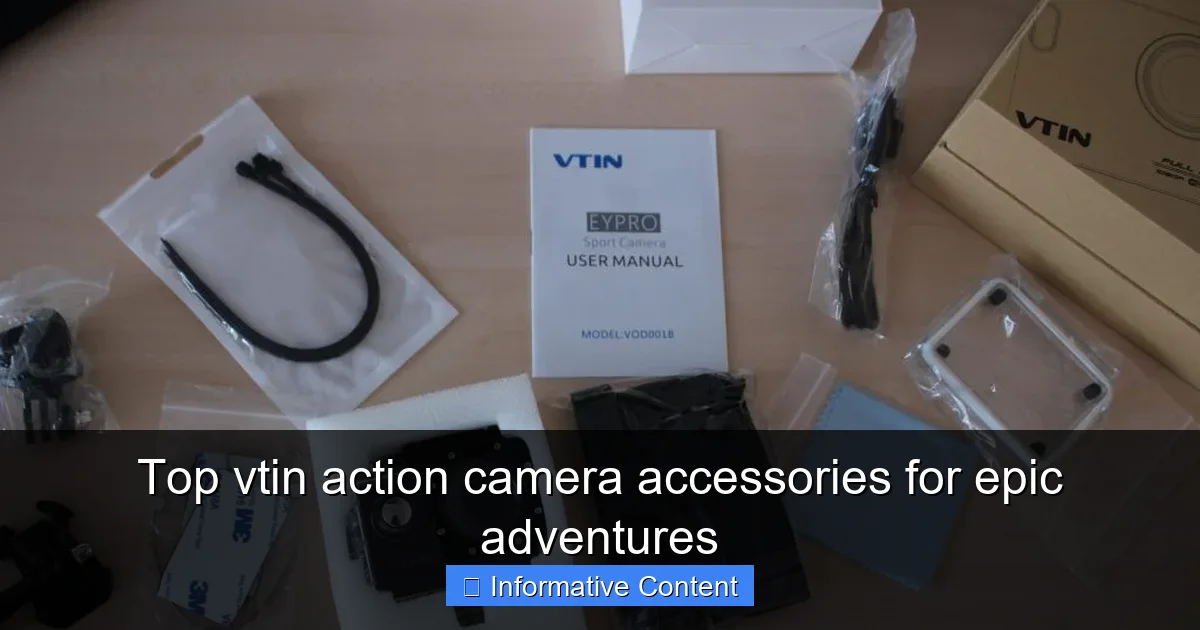 Top vtin action camera accessories for epic adventures