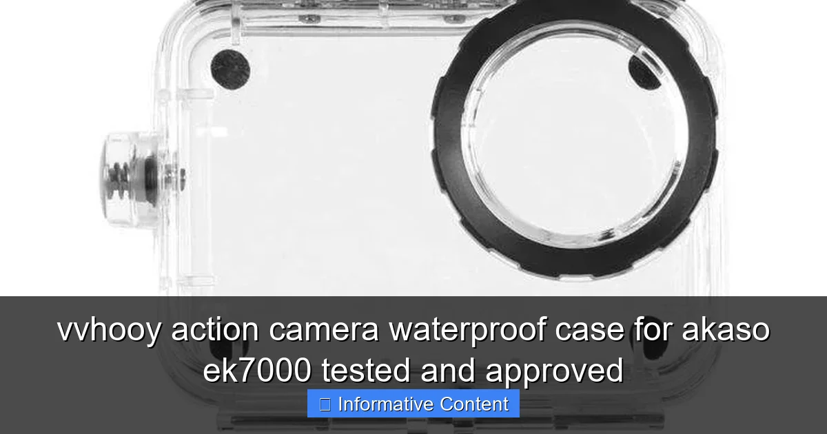 vvhooy action camera waterproof case for akaso ek7000 tested and approved
