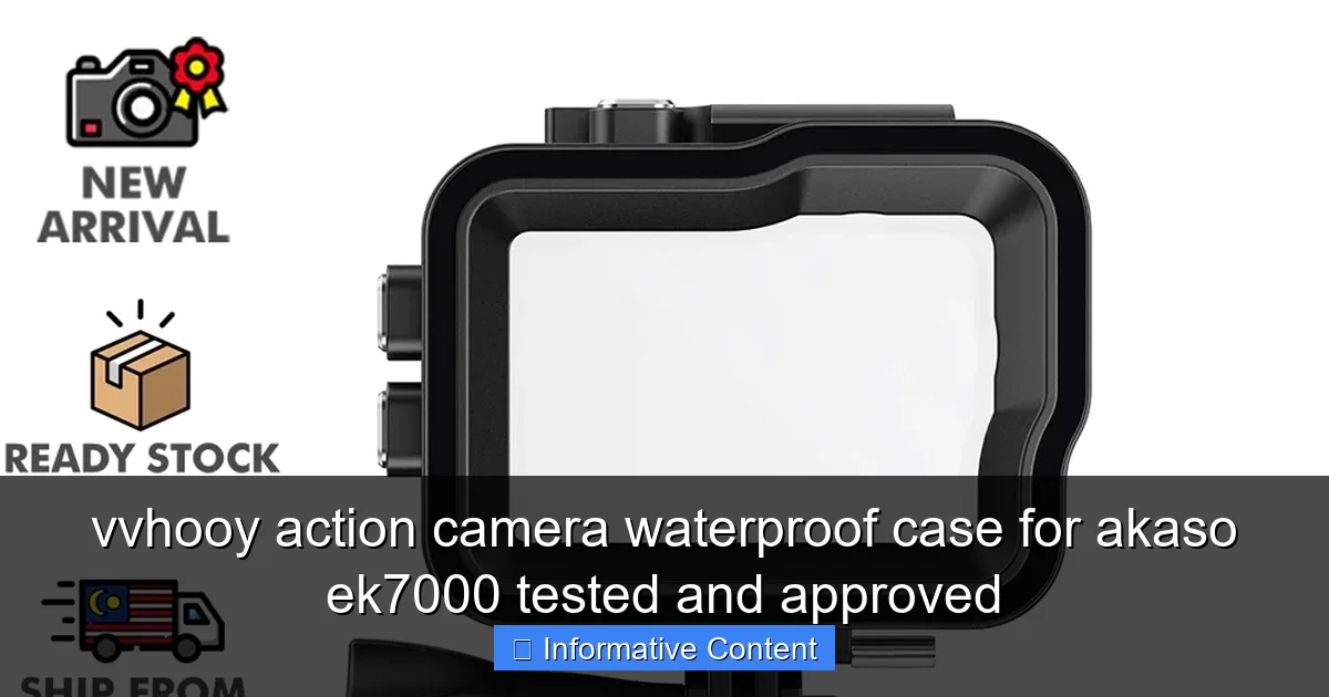 vvhooy action camera waterproof case for akaso ek7000 tested and approved