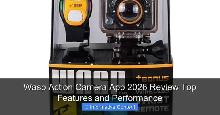 Wasp Action Camera App 2026 Review Top Features and Performance