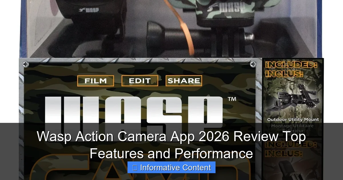 Wasp Action Camera App 2026 Review Top Features and Performance