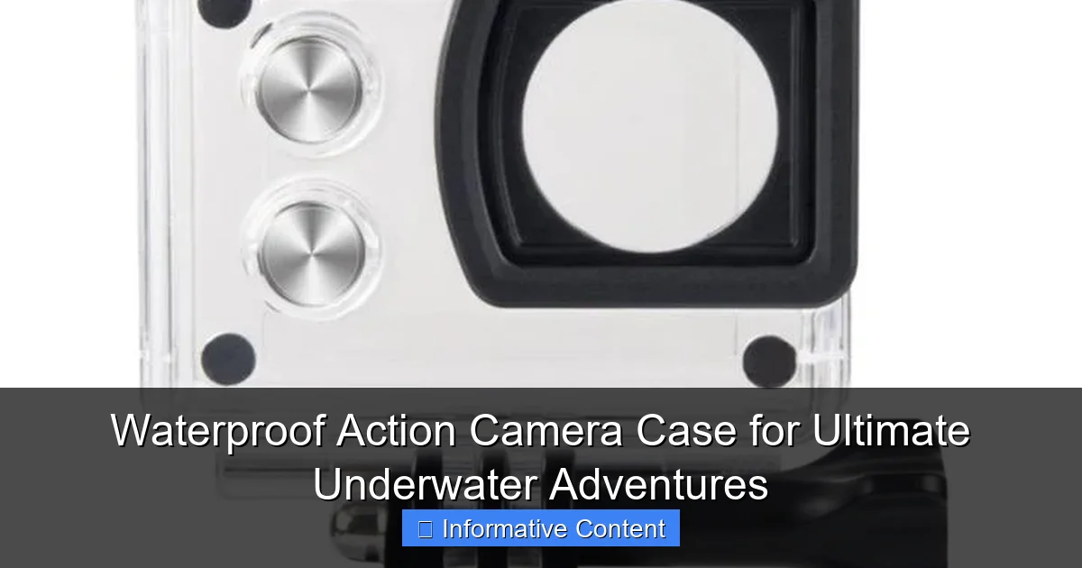 Waterproof Action Camera Case for Ultimate Underwater Adventures