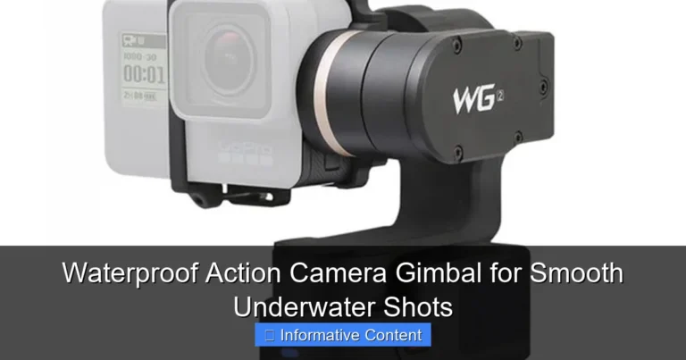 Waterproof Action Camera Gimbal for Smooth Underwater Shots