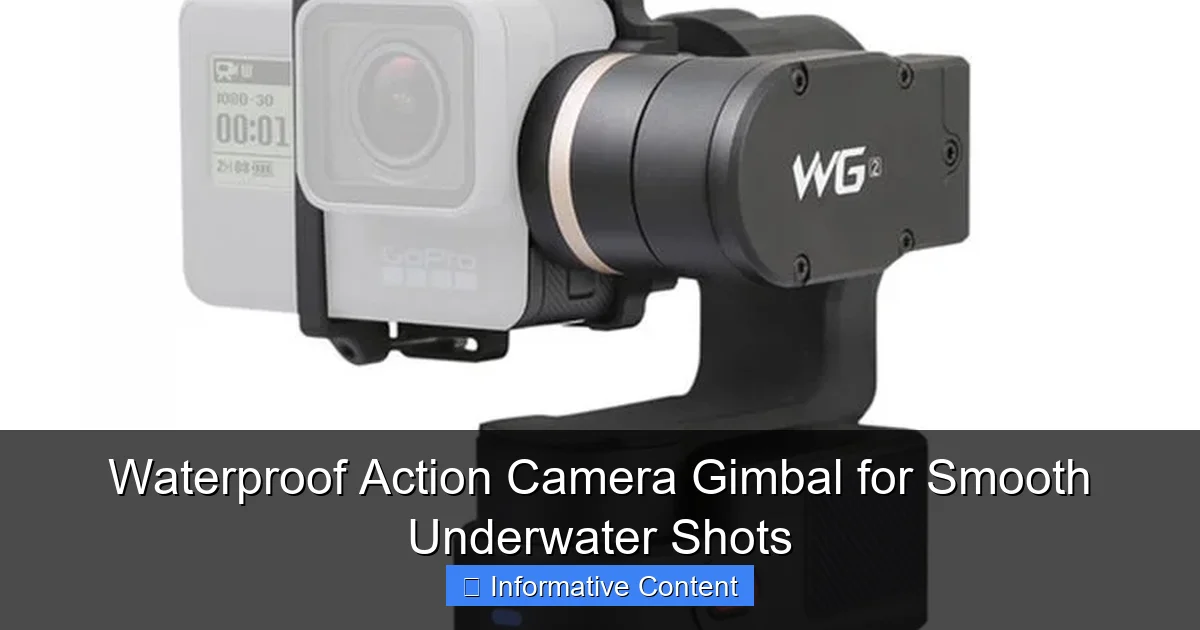 Waterproof Action Camera Gimbal for Smooth Underwater Shots