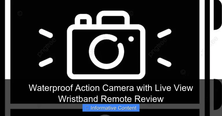 Waterproof Action Camera with Live View Wristband Remote Review