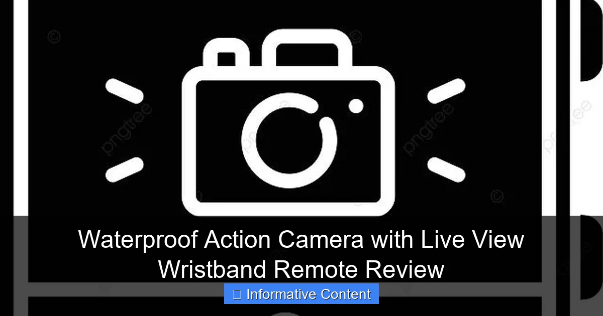 Waterproof Action Camera with Live View Wristband Remote Review