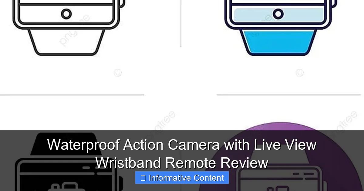 Waterproof Action Camera with Live View Wristband Remote Review