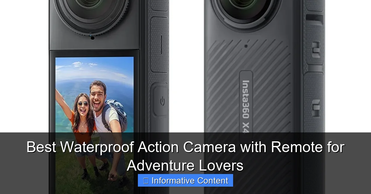 Best Waterproof Action Camera with Remote for Adventure Lovers