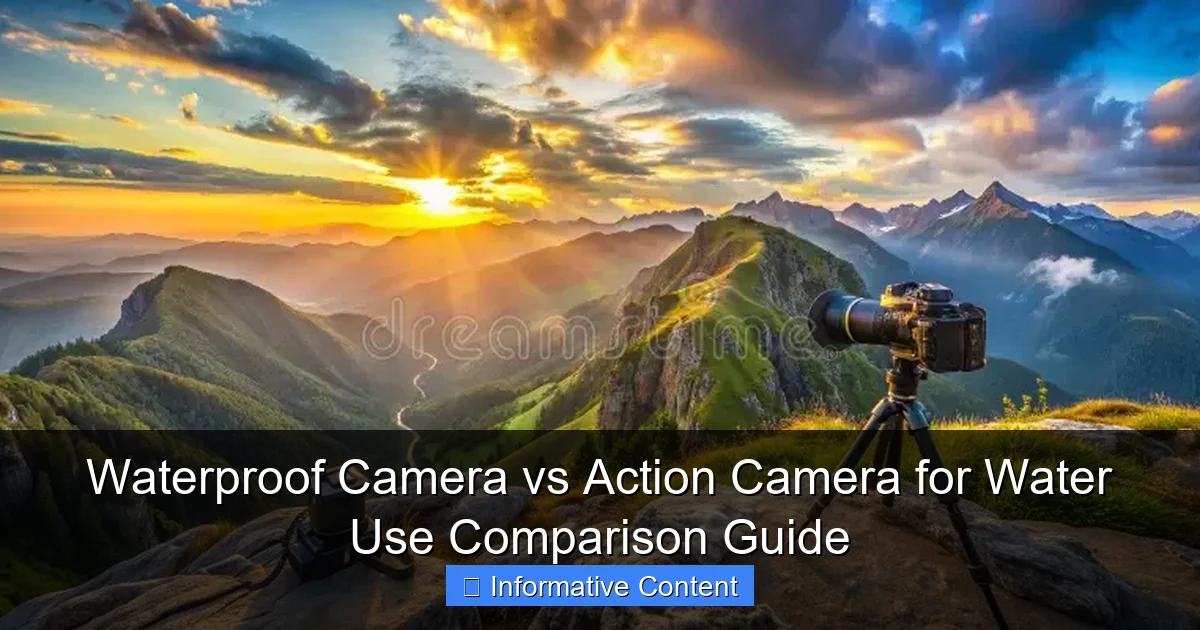 Waterproof Camera vs Action Camera for Water Use Comparison Guide