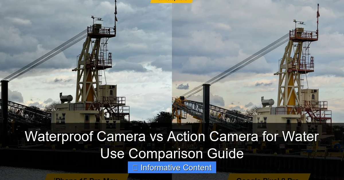 Waterproof Camera vs Action Camera for Water Use Comparison Guide
