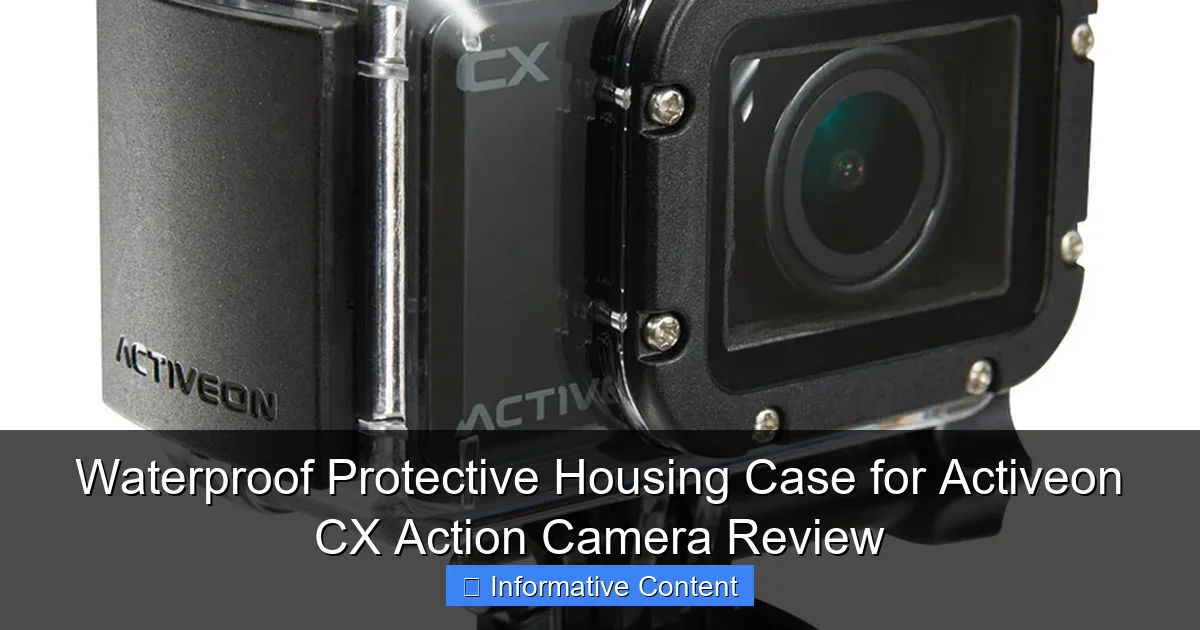 Waterproof Protective Housing Case for Activeon CX Action Camera Review
