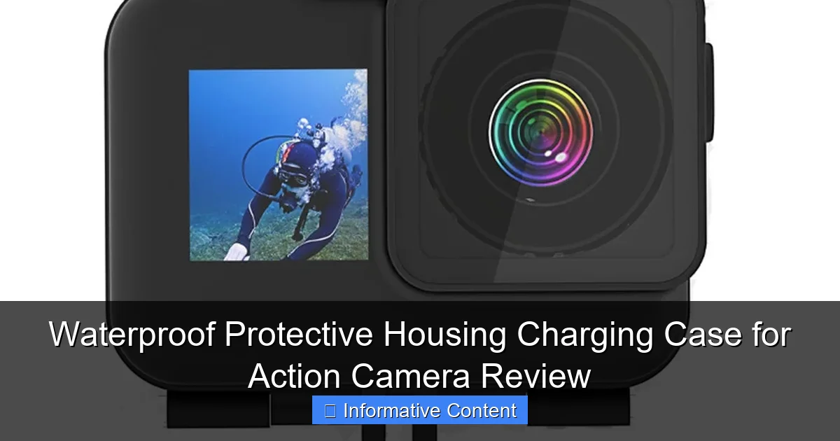Waterproof Protective Housing Charging Case for Action Camera Review