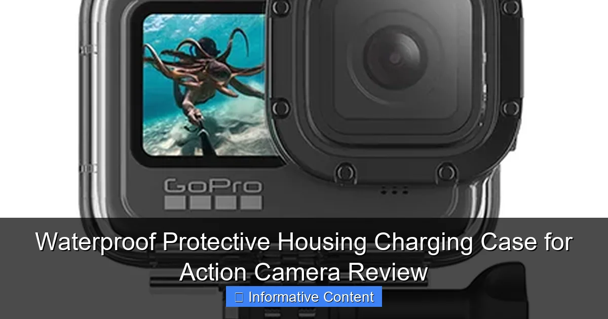 Waterproof Protective Housing Charging Case for Action Camera Review