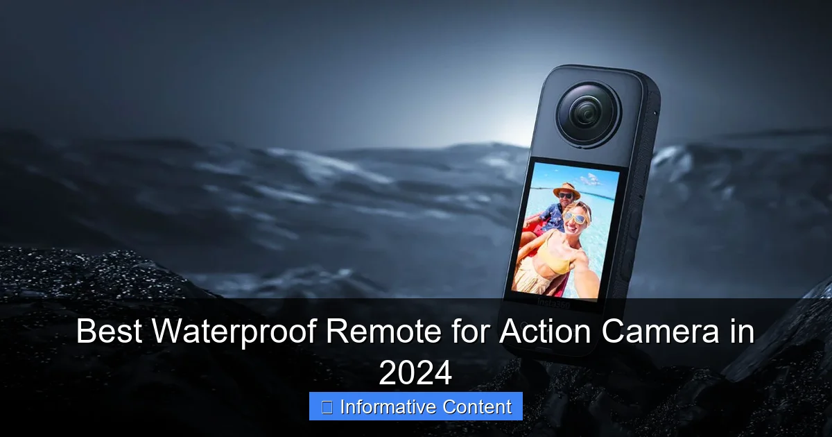 Best Waterproof Remote for Action Camera in 2024