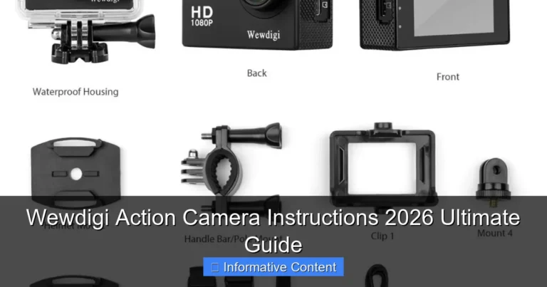 Wewdigi Action Camera Instructions 2026 Ultimate Guide