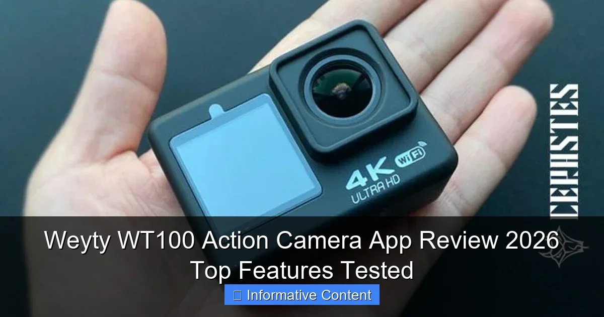 Weyty WT100 Action Camera App Review 2026 Top Features Tested