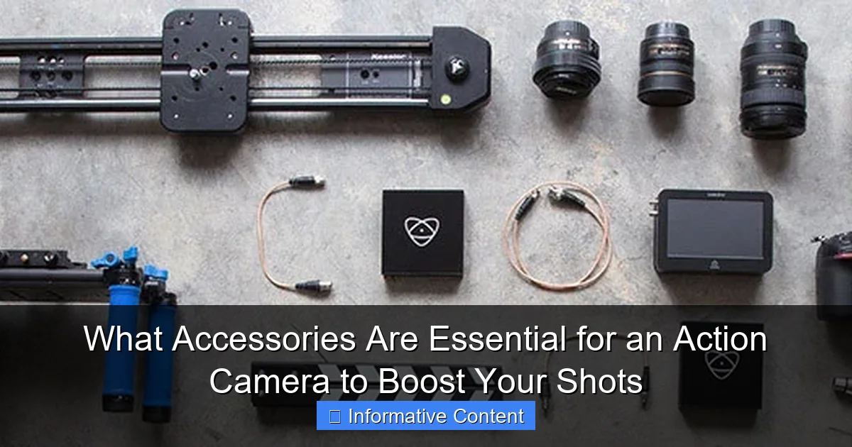 What Accessories Are Essential for an Action Camera to Boost Your Shots