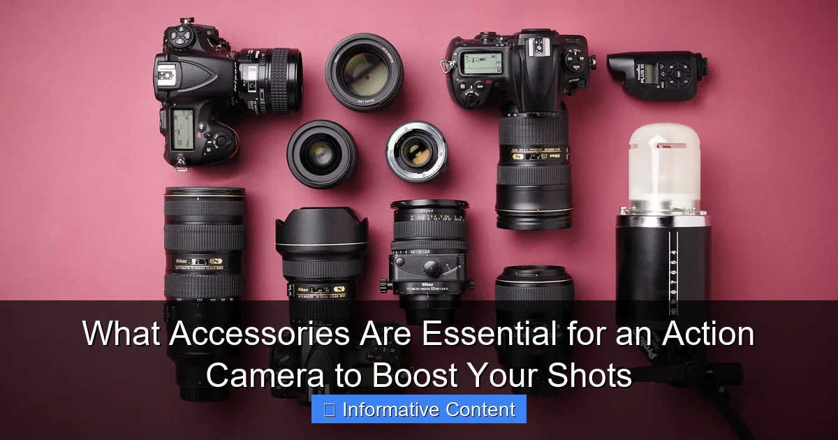 What Accessories Are Essential for an Action Camera to Boost Your Shots