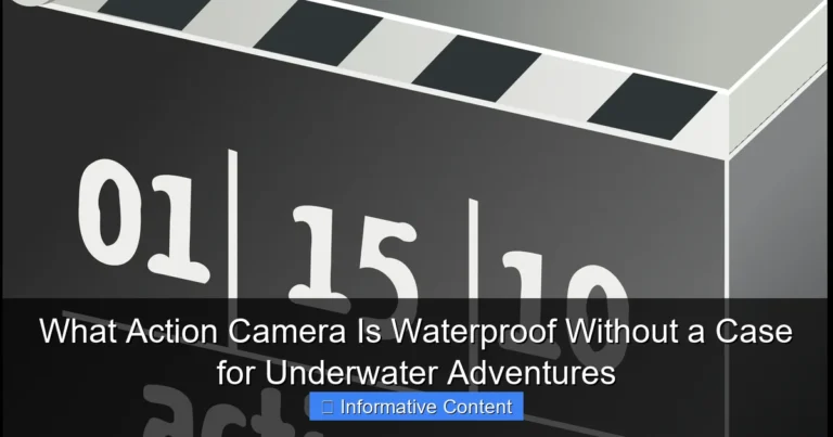 What Action Camera Is Waterproof Without a Case for Underwater Adventures