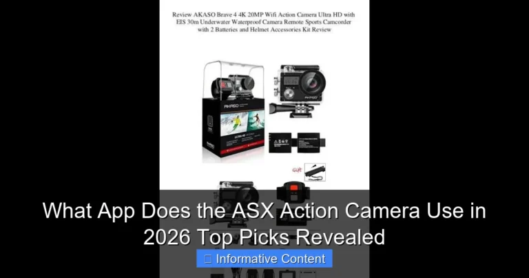 What App Does the ASX Action Camera Use in 2026 Top Picks Revealed