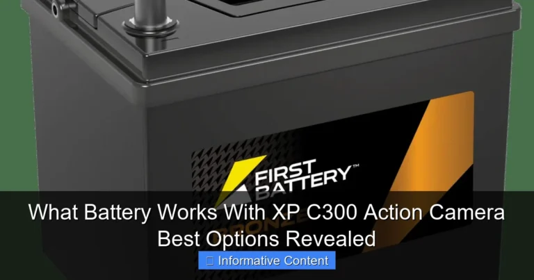 What Battery Works With XP C300 Action Camera Best Options Revealed