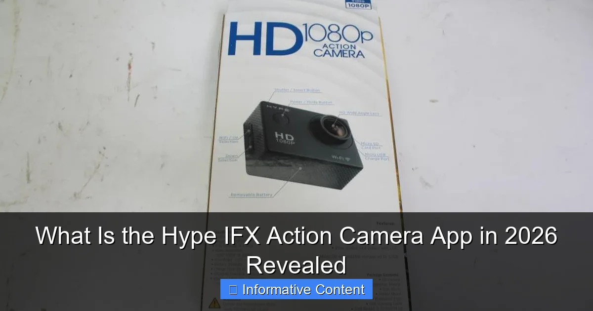 What Is the Hype IFX Action Camera App in 2026 Revealed