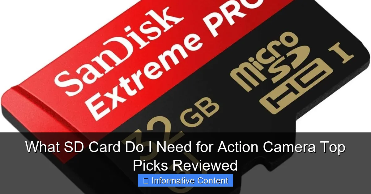 What SD Card Do I Need for Action Camera Top Picks Reviewed