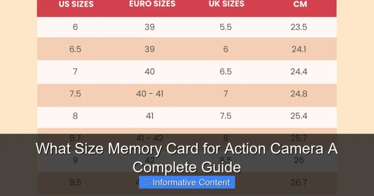 What Size Memory Card for Action Camera A Complete Guide