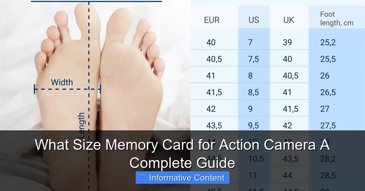 What Size Memory Card for Action Camera A Complete Guide