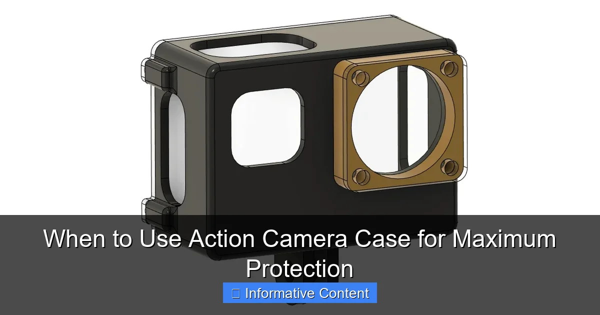 When to Use Action Camera Case for Maximum Protection
