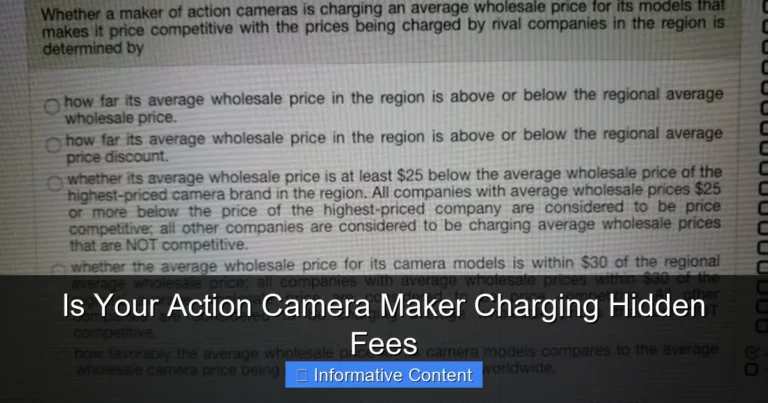 Is Your Action Camera Maker Charging Hidden Fees