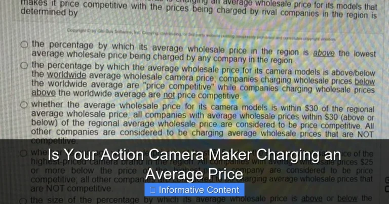 Is Your Action Camera Maker Charging an Average Price