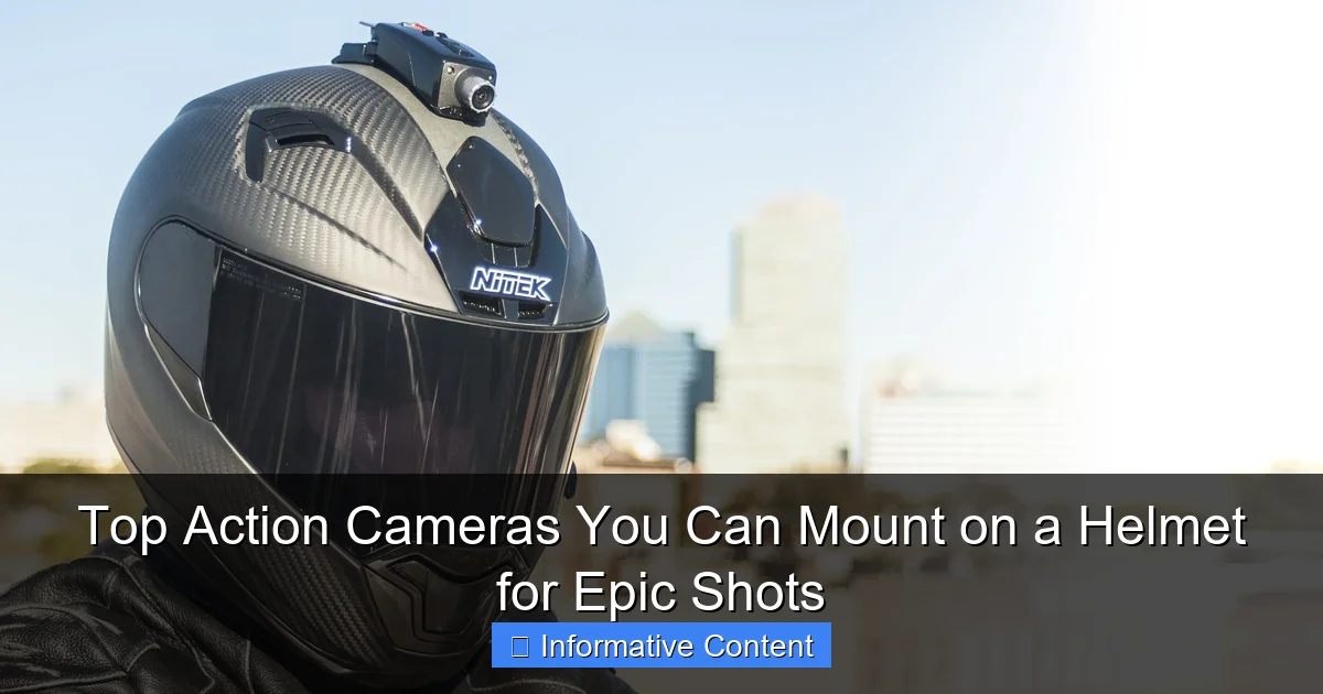 Top Action Cameras You Can Mount on a Helmet for Epic Shots