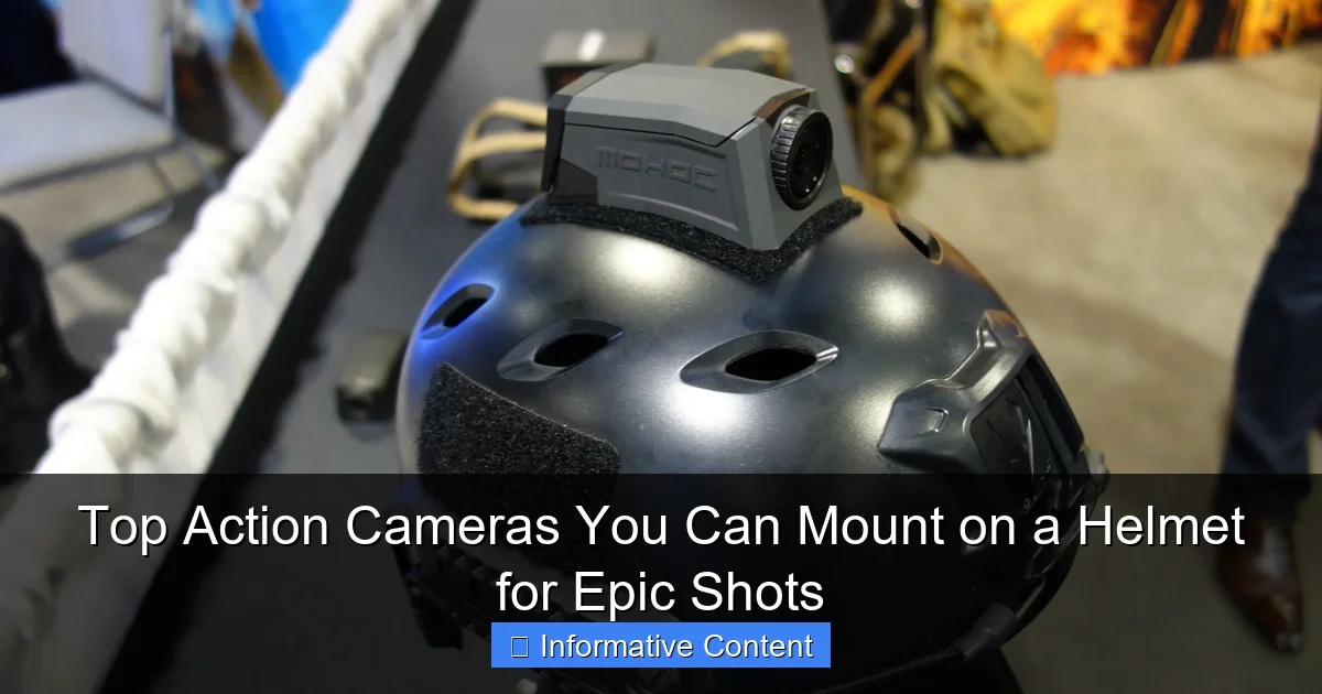 Top Action Cameras You Can Mount on a Helmet for Epic Shots