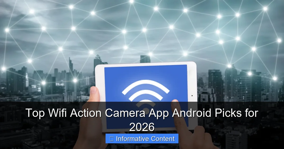 Top Wifi Action Camera App Android Picks for 2026
