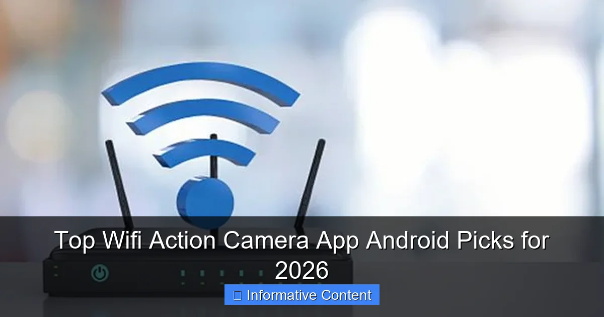 Top Wifi Action Camera App Android Picks for 2026