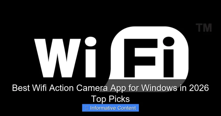 Best Wifi Action Camera App for Windows in 2026 Top Picks