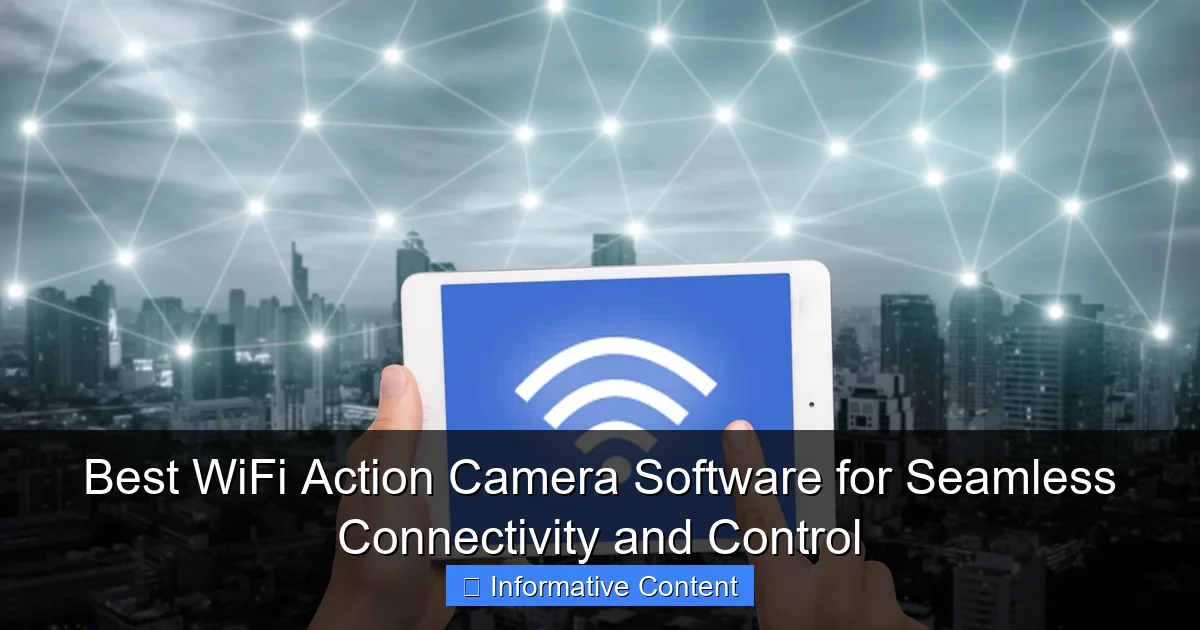 Best WiFi Action Camera Software for Seamless Connectivity and Control